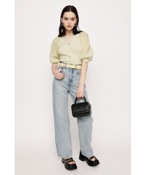 ニット セーター ドッキングシアースリーブニット レディース NATURAL BEAUTY BASIC ニット セーター ドッキングシアー
