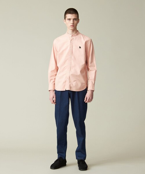 【J.PRESS】バックブルバンドカラーシャツ【未使用新品】 J.PRESS シャツ 「大人気バックブル」バンドカラー
