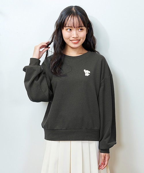 LOVETOXIC スウェット ゆるモチーフロゴ裏起毛スウェット キッズ
