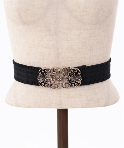 axes femme POETIQUE ベルト ハートチャームゴムベルト レディース