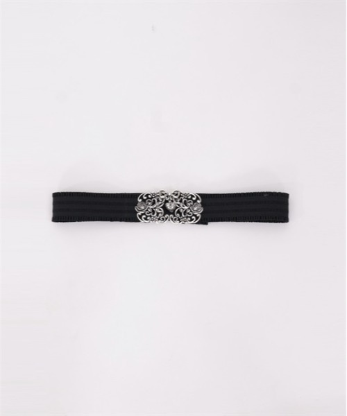 axesfemmePOETIQUE バンビゴムベルト・ゴールドとピンク♤新品 axes femme POETIQUE ベルト ハートチャームゴムベルト