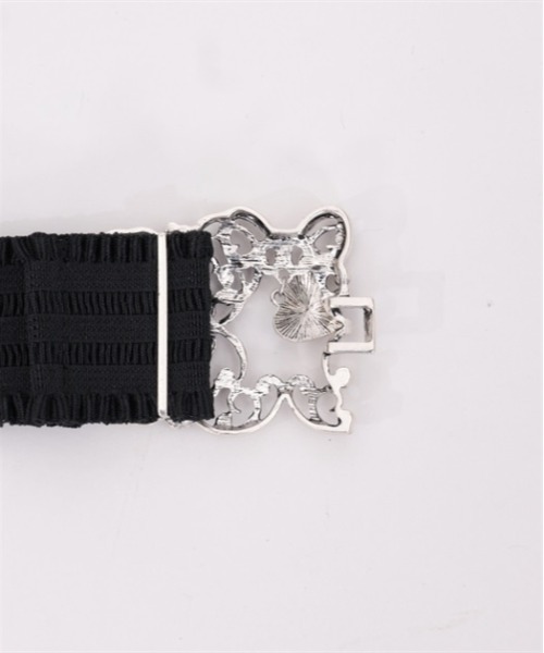 axesfemmePOETIQUE バンビゴムベルト・ゴールドとピンク♤新品 axes femme ベルト いちごモチーフ細ゴムベルト レディース