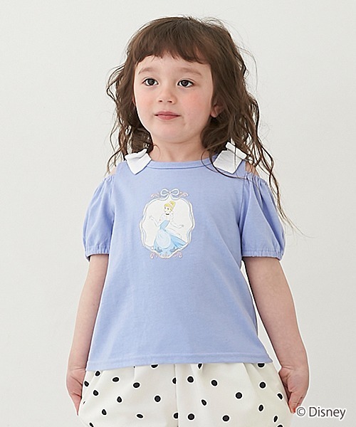 Disney（ディズニー） tシャツ 「Disney」2way肩リボンTシャツ キッズ