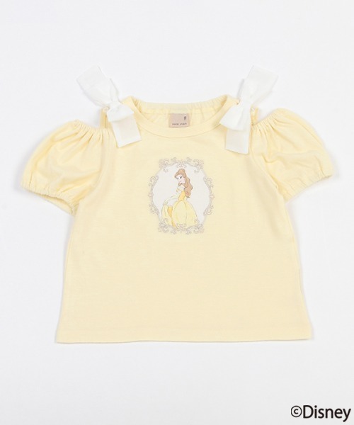 Disney（ディズニー） tシャツ 「Disney」2way肩リボンTシャツ キッズ