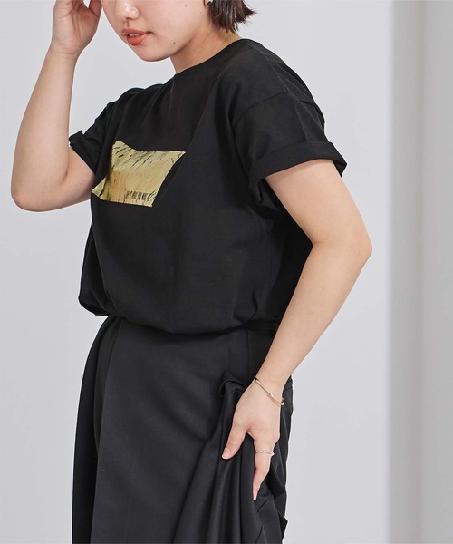 ur's tシャツ 箔プリントTシャツ レディース : ZOZOTOWN Yahoo