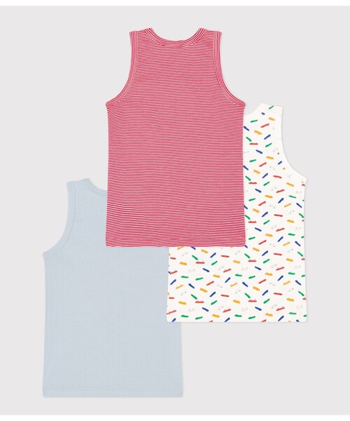 PETIT BATEAU（プチバトー） 肌着 タンクトップ3枚組 キッズ 子供