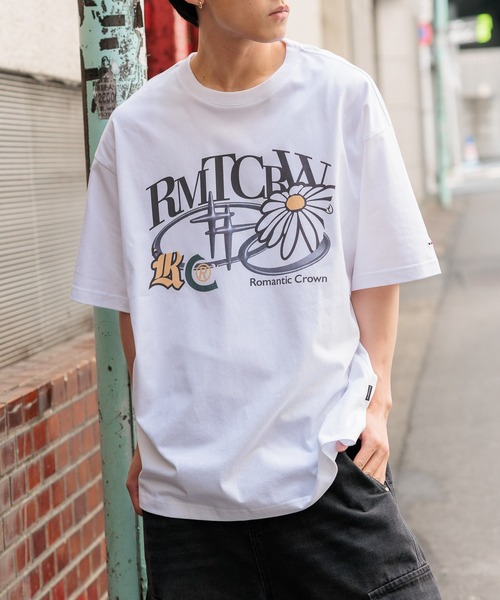 ROMANTIC CROWNのShining Logo Long Sleeve T-Shirt 全2色 A'GEM/9 × .kom 『ROMANTIC CROWN/ロマンティック クラウン