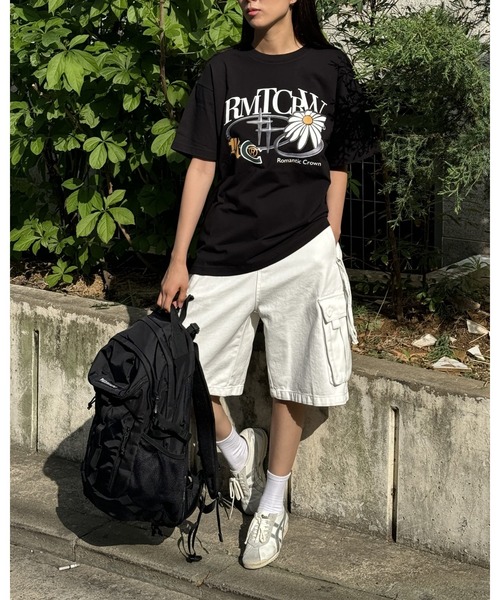 【ROMANTIC CROWN】24SS★シャイニング ボールド ロゴ Tシャツ ROMANTIC CROWN tシャツ 「UNISEX」ROMANTIC CROWN