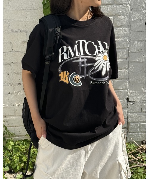 【ROMANTIC CROWN】24SS★シャイニング ボールド ロゴ Tシャツ ROMANTIC CROWN tシャツ 「UNISEX」ROMANTIC CROWN