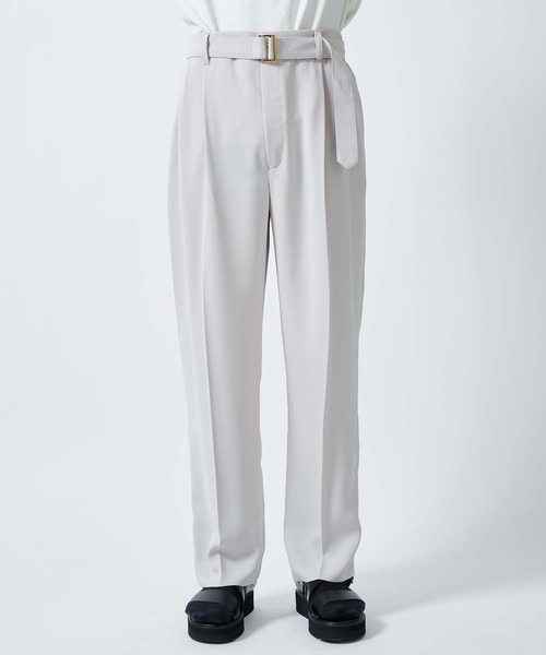 CULLNI スラックス STUDIOUS別注 WIDE STRAIGHT SLACKS メンズ