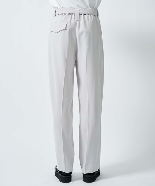 CULLNI スラックス STUDIOUS別注 WIDE STRAIGHT SLACKS メンズ