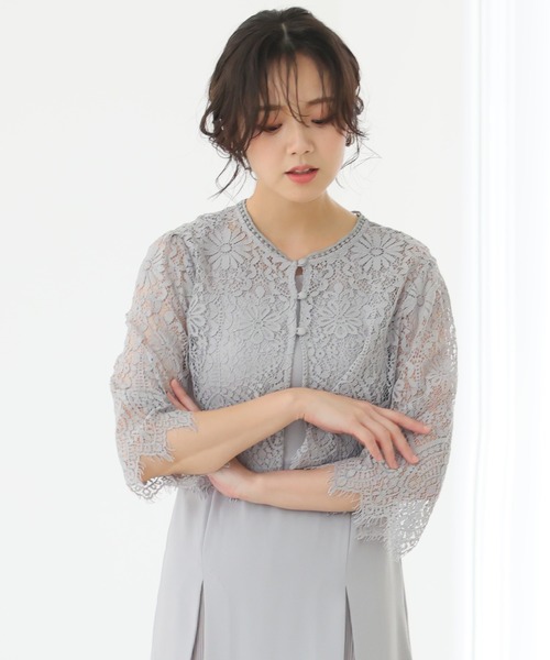PourVous ドレス 七分袖＆ロング パーティードレス セットドレス