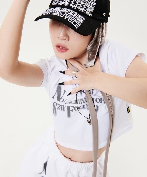 HOLY NUMBER 7 tシャツ 「HOLY 7」Girl's hip-hop CROP T-SHIRTS