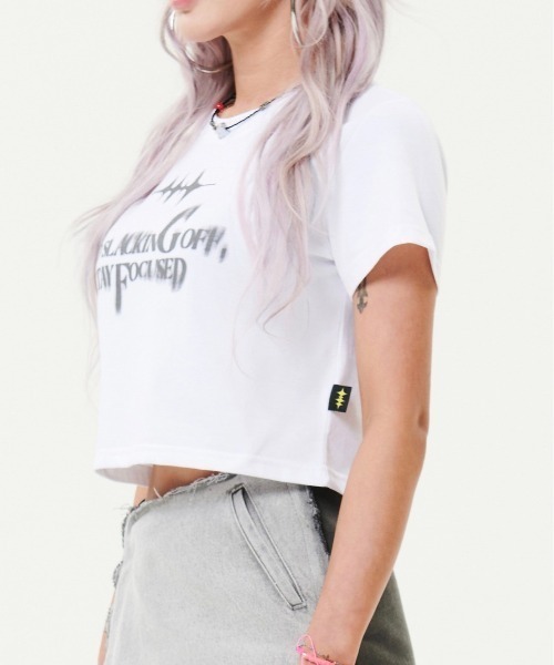 HOLY NUMBER 7 tシャツ 「HOLY 7」Girl's hip-hop CROP T-SHIRTS