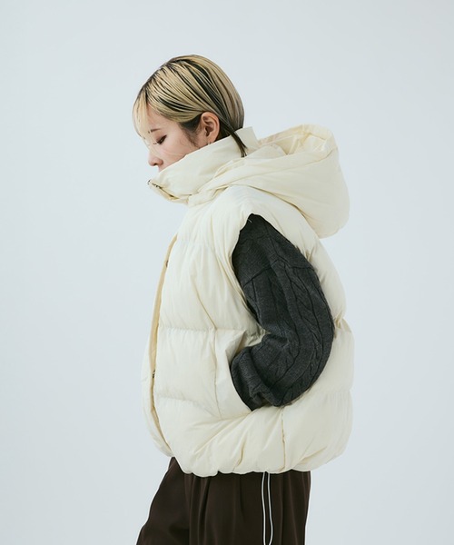 MIEL CRISHUNANT ダウン ダウンジャケット 3WAY中綿ボリューム  