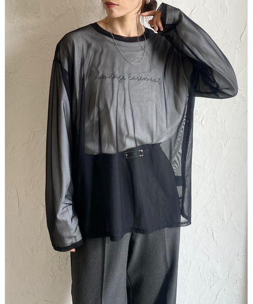 She's Closet tシャツ ビッグシルエットクルーネック長袖