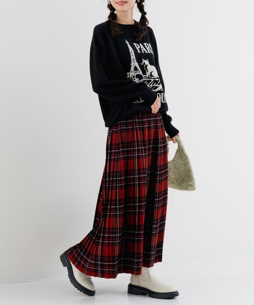 【新品未使用】プリーツプリーズ スカート JUICY COLORS 赤 ランダムプリーツティアードスカート | FREE'S MART（フリーズマート