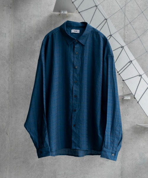 SINSS シャツ Check sheer shirt / チェックシアーシャツ メンズ