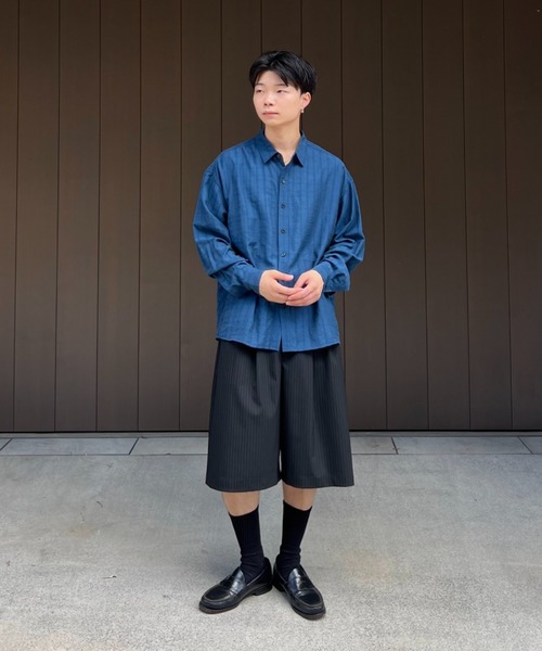 SINSS シャツ Check sheer shirt / チェックシアーシャツ メンズ