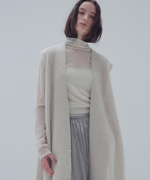 ベスト ジレ yak alpaca long gilet(ヤクアルパカロングジレ) レディース