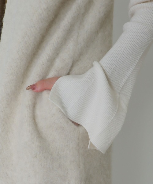 ベスト ジレ yak alpaca long gilet(ヤクアルパカロングジレ) レディース DRESSLAVE ベスト ジレ yak alpaca long gilet(ヤクアルパカ