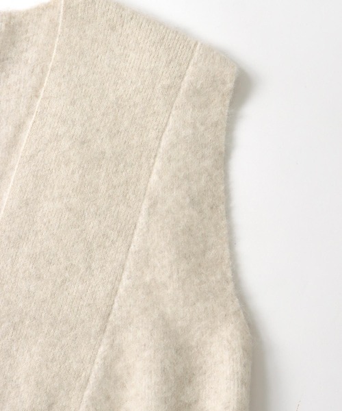 ベスト ジレ yak alpaca long gilet(ヤクアルパカロングジレ) レディース DRESSLAVE ベスト ジレ yak alpaca long gilet(ヤクアルパカ
