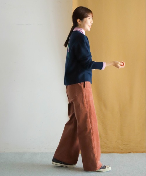NOMBRE IMPAIR（ノンブルアンペール） パンツ 変形コーデュロイ ワイド