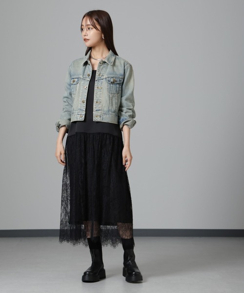 Lee デニムジャケット gジャン Lee/RIDERS JACKET レディース