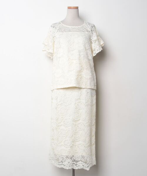 GIRL DRESS FOR NOW 「GIRL」 セットアップ L アイボリー