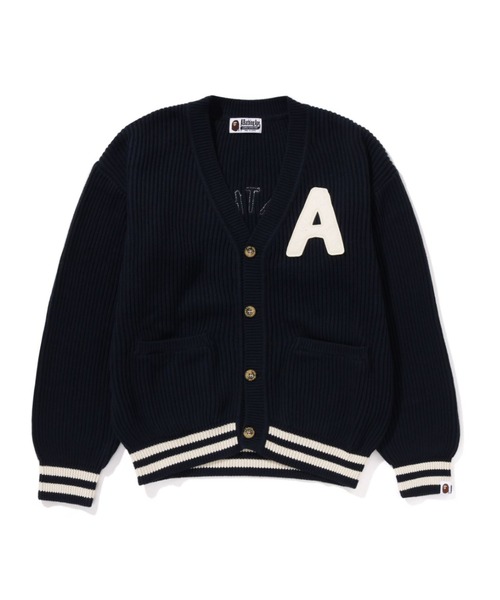 カーディガン A BATHING APE COLLEGE CARDIGAN レディース A BATHING APE カーディガン COLLEGE CARDIGAN レディース