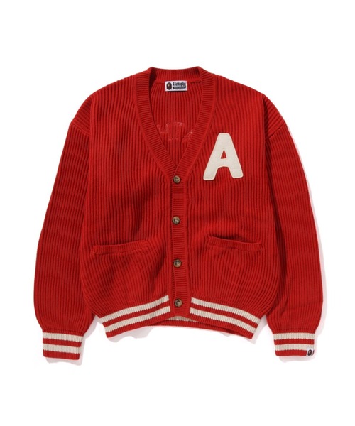 カーディガン A BATHING APE COLLEGE CARDIGAN レディース