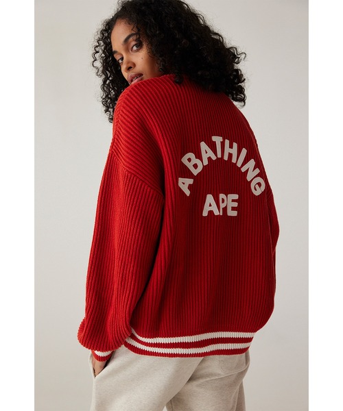 カーディガン A BATHING APE COLLEGE CARDIGAN レディース A BATHING APE カーディガン COLLEGE CARDIGAN レディース