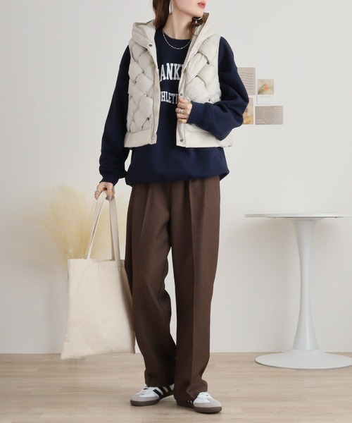 EGLANTINE（エグランティーヌ） ダウンベスト ベスト クロップド丈中綿