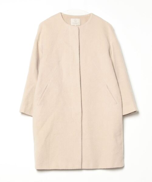 BEAUTY&YOUTH UNITED ARROWS ノーカラーコート BEAUTY＆YOUTH UNITED ARROWS ノーカラーコート MEDIUM ベージュ