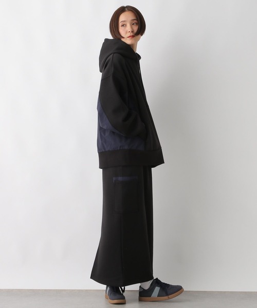 LEPSIM（レプシィム） パーカー ポケット付き異素材パーカー 290951