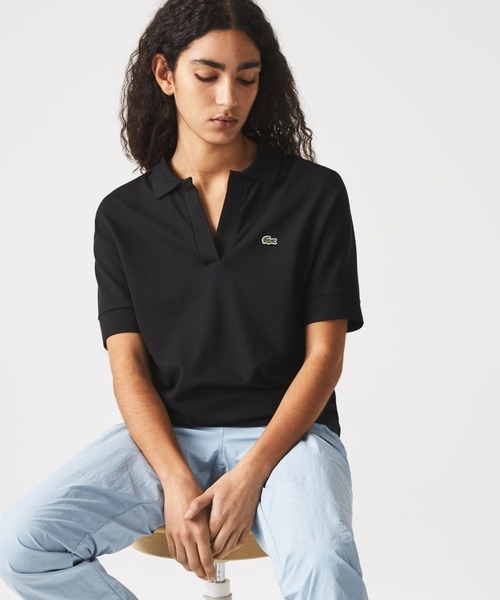 [LACOSTE] рубашка-поло с коротким рукавом S Pink Lady -s