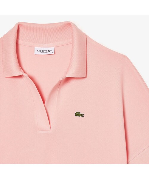 [LACOSTE] рубашка-поло с коротким рукавом S Pink Lady -s