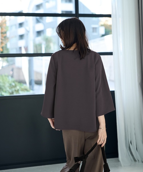 ブラウス シャツ さらさらツイルフロントバーブラウス レディース STYLE DELI ブラウス シャツ さらさらツイルフロントバー