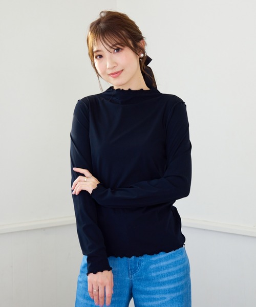 tシャツ パウダリーチュールカットソー レディース