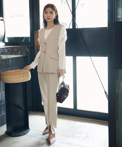 PROPORTION BODY DRESSING ベスト ジレ ノーカラージレ