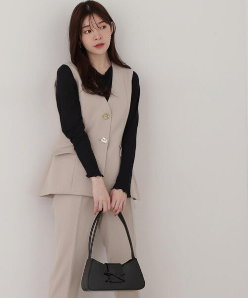 on ノースリーブ　ベスト ジレ　ブラック　オン　Sサイズ 000007_1m.jpg