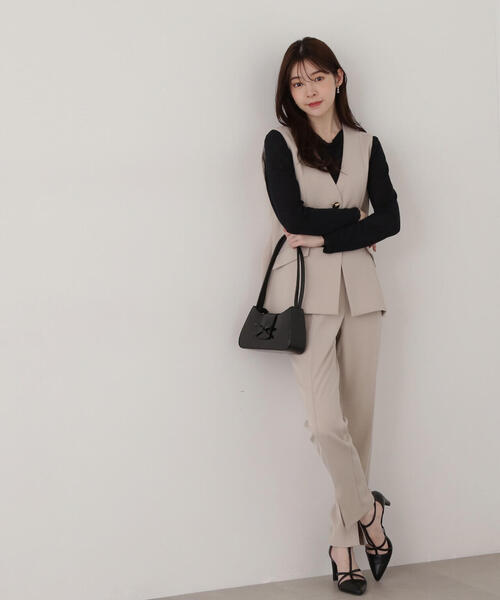 pp* closet　イタリアンジレ PROPORTION BODY DRESSING ベスト ジレ ノーカラージレ
