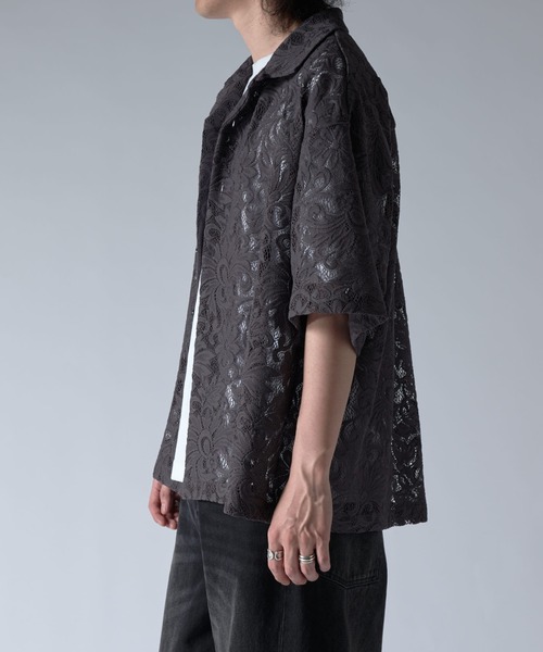 Lui's フラワーレースシャツ　25ss 未使用 セール】フラワーレースシャツ 25ss（シャツ/ブラウス）｜Lui's