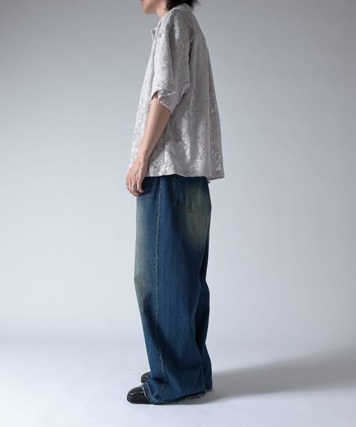 Lui's フラワーレースシャツ　25ss 未使用 Lui's シャツ フラワーレースシャツ 25ss メンズ : ZOZOTOWN