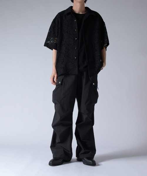 Lui's フラワーレースシャツ　25ss 未使用 Lui's シャツ フラワーレースシャツ 25ss メンズ : ZOZOTOWN