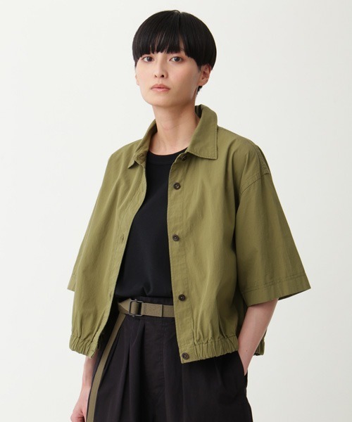 MHL半袖シャツ ボタン付きサイズ:ll MHL. 「MHL.」 半袖シャツ 2 グレー レディース : ZOZOTOWN