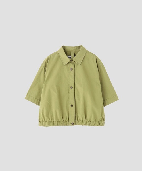 MHL. レディース　シャツ　半袖　II　コットン　麻 MHL. 「MHL.」 半袖シャツ 2 グレー レディース : ZOZOTOWN