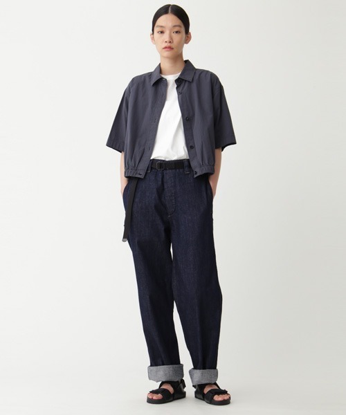MHL.　レディース　シャツ　半袖　M　コットン100% MHL. 「MHL.」 半袖シャツ 2 グレー レディース : ZOZOTOWN