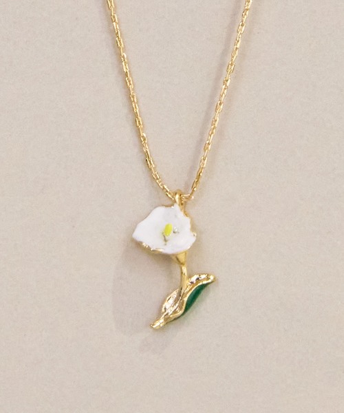 Zoule（ゾーラ） ネックレス ゾーラ：FLOWER LETTER SERIES flower