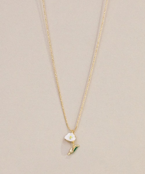 植物図鑑　Flower Tiara ネックレス Zoule（ゾーラ） アレルギー対応 ネックレス ゾーラ：FLOWER LETTER